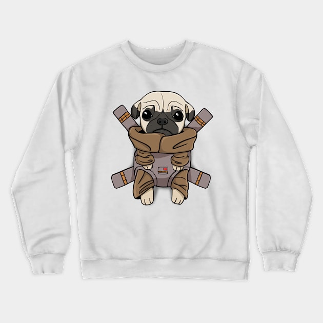 Pug Baby Dog Crewneck Sweatshirt by nayakiiro